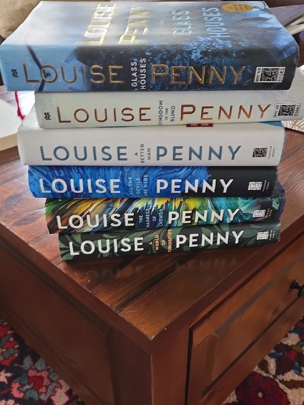 Louise Penny Hardcover Book Set - Colorful Spine Collection